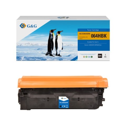 G&G kompatybilny toner z Canon 064 H BK, NT-CC064XQFBK-RC, black, 13400s, high capacity