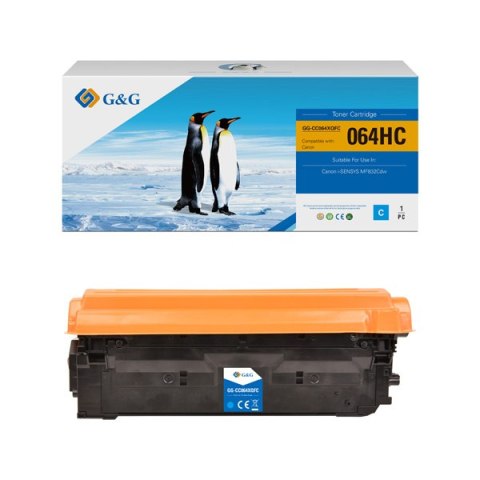 G&G kompatybilny toner z Canon 064 H C, NT-CC064XQFC-RC, cyan, 10500s, high capacity