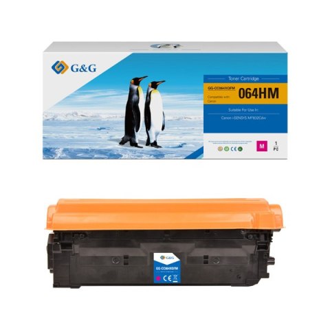 G&G kompatybilny toner z Canon 064 H M, NT-CC064XQFM-RC, magenta, 10500s, high capacity