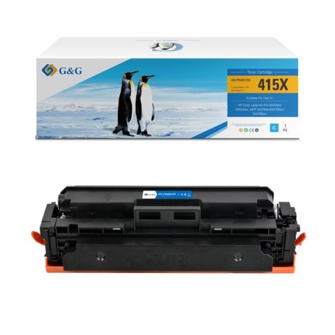 G&G kompatybilny toner z HP W2031X, NT-PH2031XC, HP 415X, cyan, 6000s, high capacity G&G kompatybilny toner z HP W2031X, NT-PH2031XC, HP 415X, cyan, 6000s, high capacity
