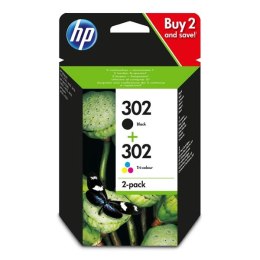 HP oryginalny ink / tusz X4D37AE, HP 302, black/tri-colour, 190 black, 165 tri-colours, 2-pack