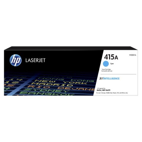 HP oryginalny toner W2031A, HP 415A, cyan, 2100s HP oryginalny toner W2031A, HP 415A, cyan, 2100s