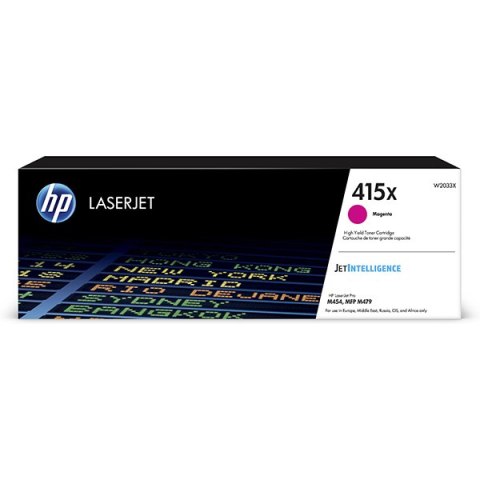 HP oryginalny toner W2033X, HP 415X, magenta, 6000s, high capacity