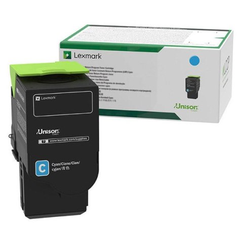 Lexmark oryginalny toner C2320C0, cyan, 1000s, return