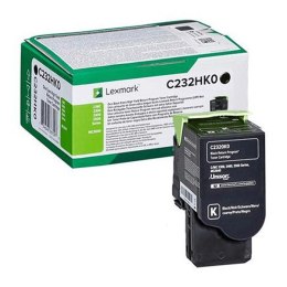 Lexmark oryginalny toner C232HK0, black, 3000s, high capacity, return