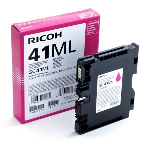 Ricoh oryginalny wkład żelowy 405767, GC41M, magenta, 600s