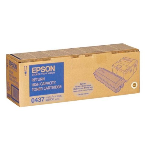 Epson oryginalny toner C13S050437, black, 8000s, return Epson oryginalny toner C13S050437, black, 8000s, return