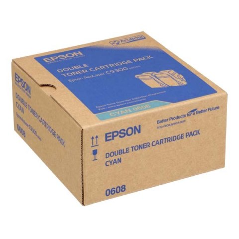 Epson oryginalny toner C13S050608, cyan, 15000s, dual pack Epson oryginalny toner C13S050608, cyan, 15000s, dual pack