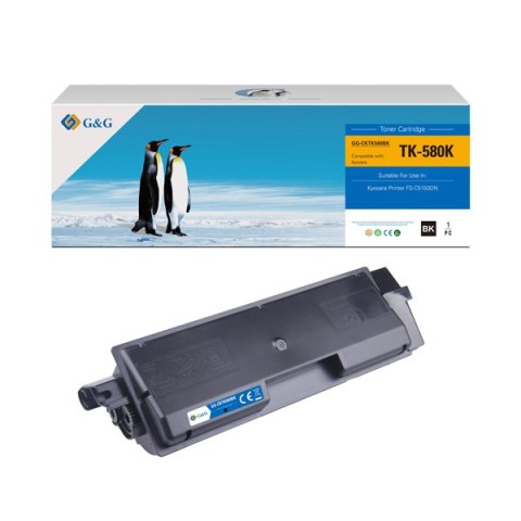 G&G kompatybilny toner z Kyocera TK580K, NT-CKTK580BK, black, 3500s