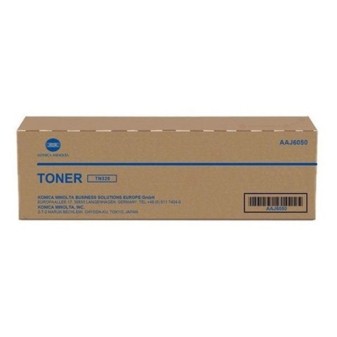 Konica Minolta oryginalny toner AAJ605H, TN326, black, 12500s, Połowa pojemności Konica Minolta oryginalny toner AAJ605H, TN326, black, 12500s, Połowa pojemności