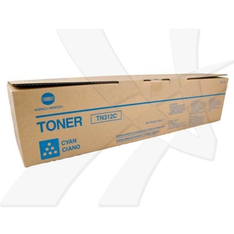 Konica Minolta oryginalny toner TN312C, 8938-708, cyan, 12000s