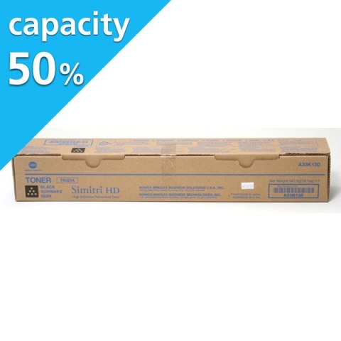 Konica Minolta oryginalny toner TN321K, A33K15G, black, 13500s, Połowa pojemności