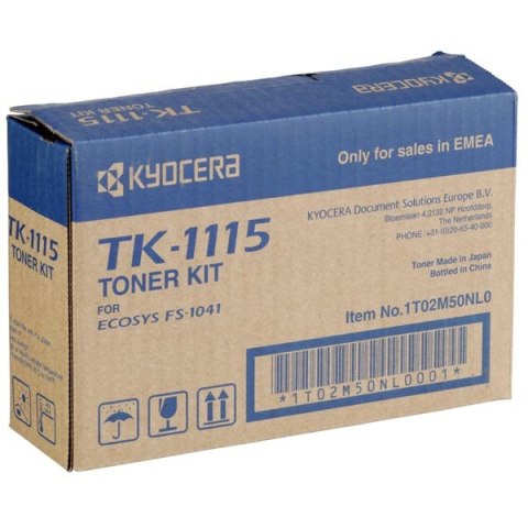 Kyocera oryginalny toner TK1115, 1T02M50NL0, black, 1600s Kyocera oryginalny toner TK1115, 1T02M50NL0, black, 1600s