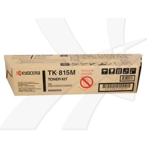 Kyocera oryginalny toner TK815M, 370AN410, magenta, 20000s Kyocera oryginalny toner TK815M, 370AN410, magenta, 20000s