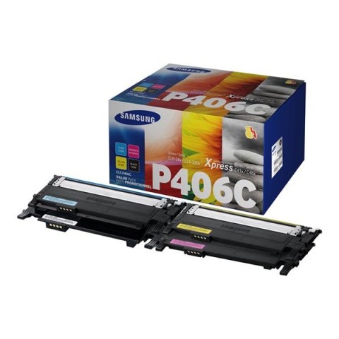 HP oryginalny toner SU375A, CLT-P406C, P406C, CMYK, 1500, 3*1000s, 4 pack