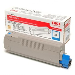 OKI oryginalny toner 43324423, cyan, 5000s