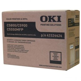 OKI oryginalny toner 43324424, black, 6000s