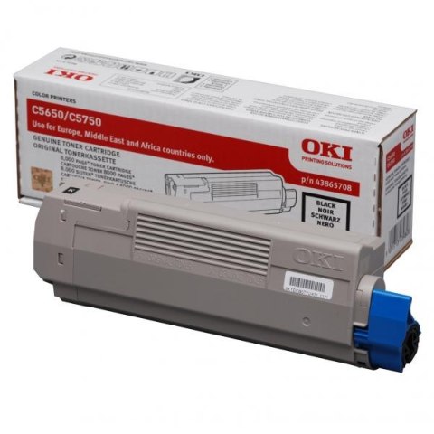 OKI oryginalny toner 43865708, black, 8000s