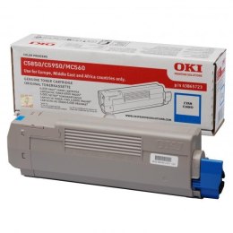 OKI oryginalny toner 43865723, cyan, 6000s