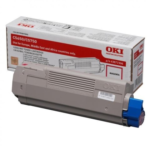 OKI oryginalny toner 43872306, magenta, 2000s