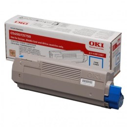 OKI oryginalny toner 43872307, cyan, 2000s