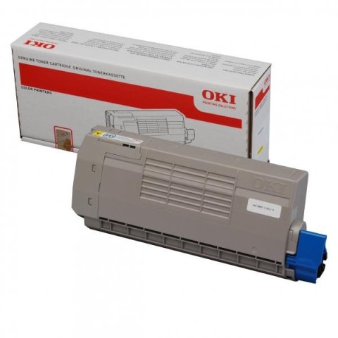 OKI oryginalny toner 44318605, yellow, 11500s