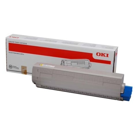 OKI oryginalny toner 44844613, yellow, 7300s