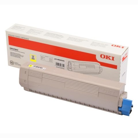 OKI oryginalny toner 46443101, yellow, 10000s, high capacity