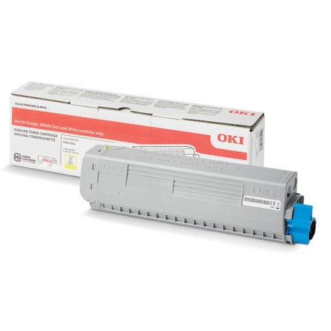 OKI oryginalny toner 46861305, yellow, 10000s OKI oryginalny toner 46861305, yellow, 10000s
