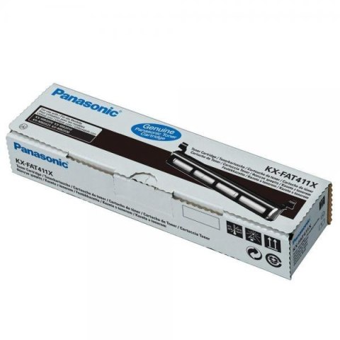 Panasonic oryginalny toner KX-FAT411X, black, 2000s