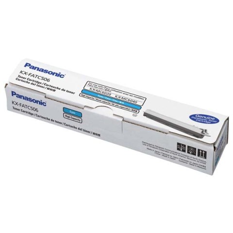 Panasonic oryginalny toner KX-FATC506, cyan