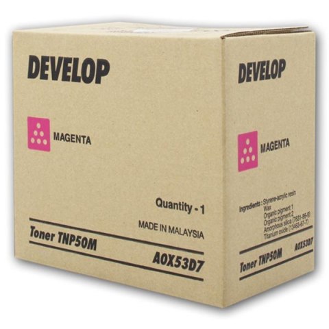 Develop oryginalny toner A0X53D7, TNP-50M, magenta, 5000s Develop oryginalny toner A0X53D7, TNP-50M, magenta, 5000s