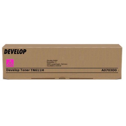Develop oryginalny toner A0703D0, TN-611M, magenta, 27000s Develop oryginalny toner A0703D0, TN-611M, magenta, 27000s