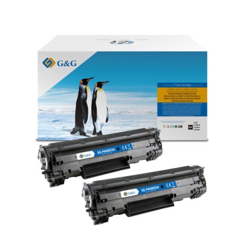 G&G kompatybilny toner z HP CB435A, CB436A, CE285A, CE278A, Canon CRG128, NT-PH435CUU, HP 35A, black, 2000s