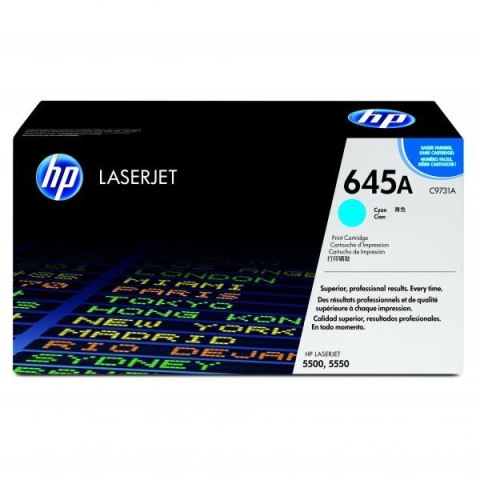 HP oryginalny toner C9731A, HP 645A, cyan, 12000s