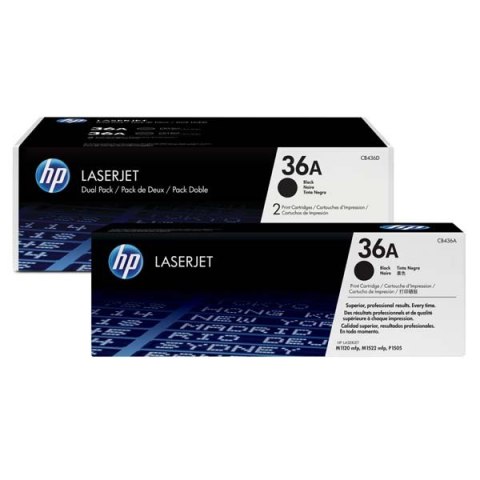 HP oryginalny toner CB436AD, HP 36A, black, 4000 (2x2000)s, dual pack