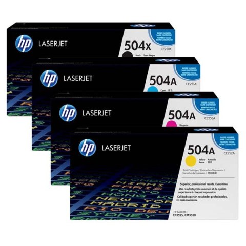 HP oryginalny toner CE252A, HP 504A, yellow, 7000s HP oryginalny toner CE252A, HP 504A, yellow, 7000s
