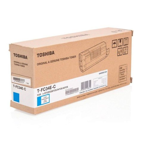 Toshiba oryginalny toner T-FC34EC, 6A000001524, 6A000001809, cyan, 11500s