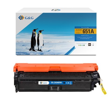 G&G kompatybilny toner z HP CE340A, NT-CH340FBK, HP 651A, black, 13500s G&G kompatybilny toner z HP CE340A, NT-CH340FBK, HP 651A, black, 13500s
