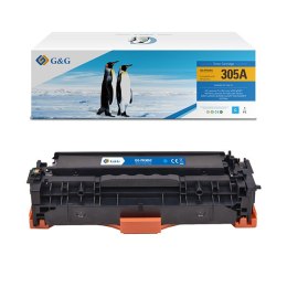 G&G kompatybilny toner z HP CE411A, NT-PH305C(CE411A), HP 305A, cyan, 2600s