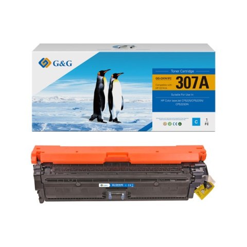 G&G kompatybilny toner z HP CE741A, NT-CH741FC, HP 307A, cyan, 7300s