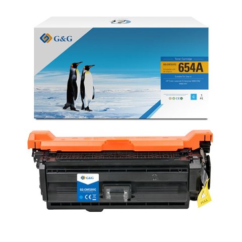 G&G kompatybilny toner z HP CF331A, NT-CHF331FC, HP 654A, cyan, 15000s