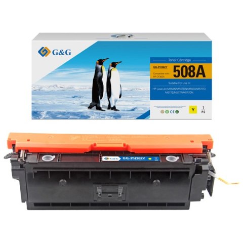 G&G kompatybilny toner z HP CF362A, NT-PH362Y, HP 508A, yellow, 5000s G&G kompatybilny toner z HP CF362A, NT-PH362Y, HP 508A, yellow, 5000s