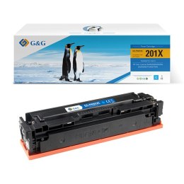 G&G kompatybilny toner z HP CF401X, NT-PH201XC, HP 201X, cyan, 2300s