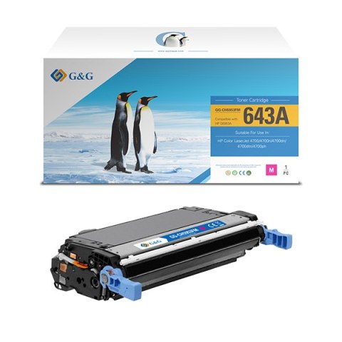 G&G kompatybilny toner z HP Q5953A, NT-CH5953FM, HP 643A, magenta, 10000s