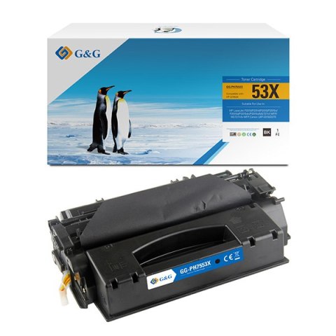 G&G kompatybilny toner z HP Q7553X, NT-PH7553X, HP 53X, black, 7000s