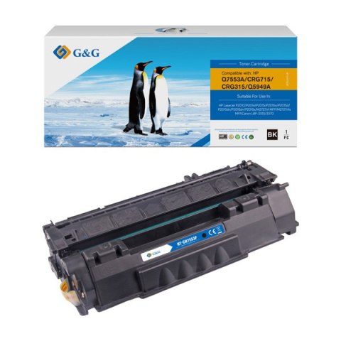 G&G kompatybilny toner z HP Q7553A, NT-CH7553F, HP 53A, black, 3000s