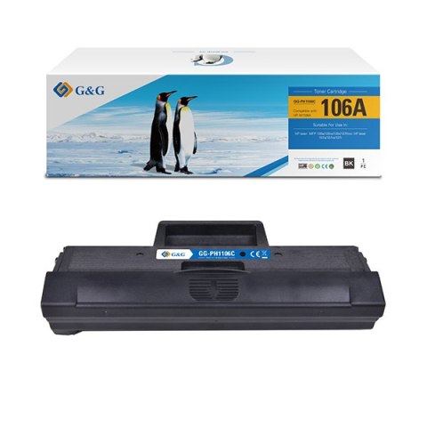 G&G kompatybilny toner z HP W1106A, NT-PH1106, HP 106A, black, 1000s