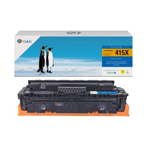 G&G kompatybilny toner z HP W2032X, NT-PH2032XFY, HP 415X, yellow, 6000s, high capacity G&G kompatybilny toner z HP W2032X, NT-PH2032XFY, HP 415X, yellow, 6000s, high capacity