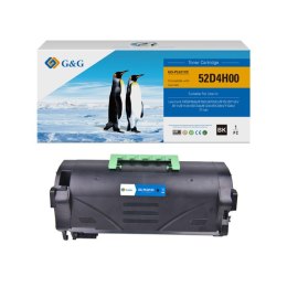 G&G kompatybilny toner z Lexmark 52D2H00, 52D1H00, 52D4H00, 52D2H00, 52D5H0, NT-PL521XC, 522H, black, 25000s